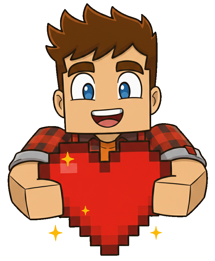 The myGen character holding a heart