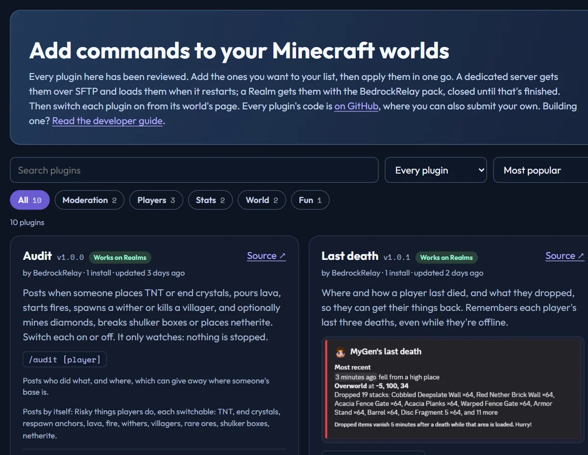BedrockRelay screenshot 4