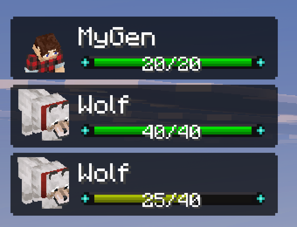 Party frames: you and your wolves, with live portraits